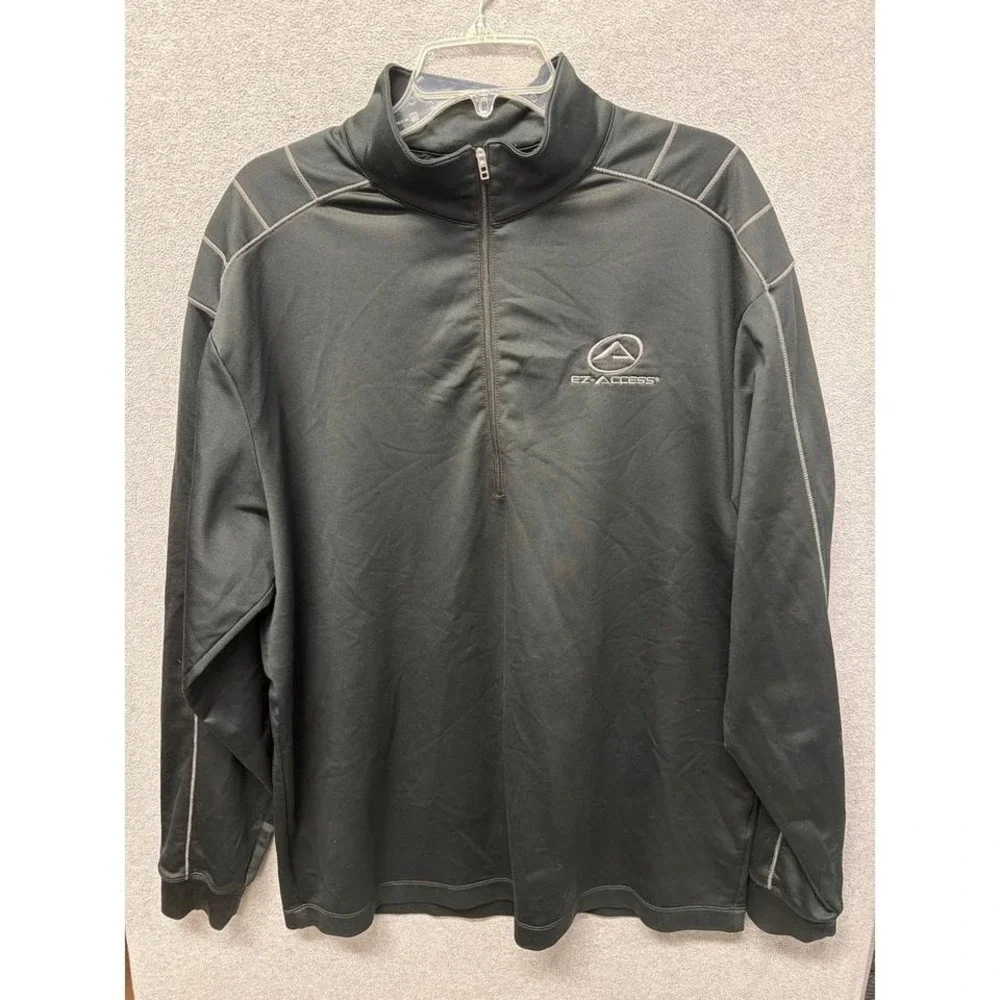 Nike Golf Dri-FIT Quarter Zip Pullover Long Sleeve Shirt Mens XL Black EZ Access